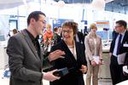 Brigitte Zypries besucht TF Start-Up Telocate auf der CeBIT